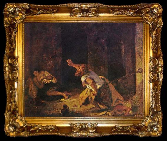 framed  Eugene Delacroix The Prisoner of Chillon, ta009-2